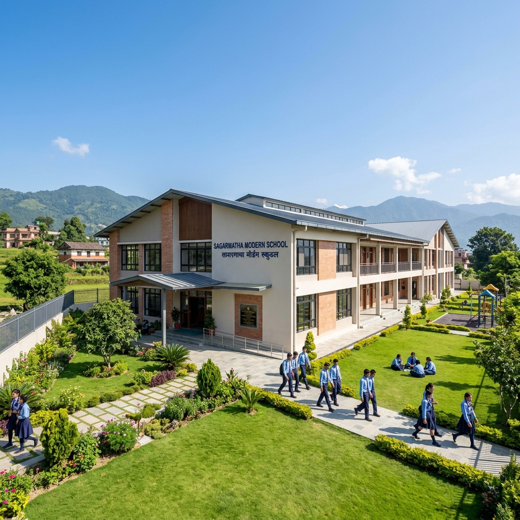 Jupiter English School campus building